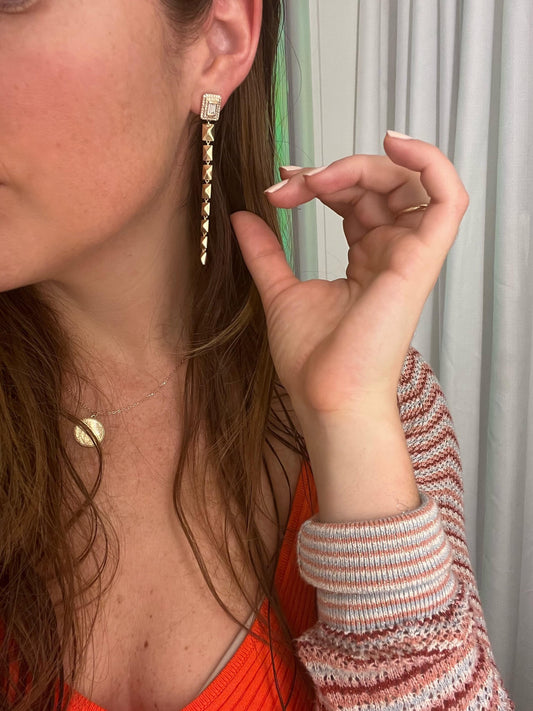 BTS of the earrings I reach for the most
