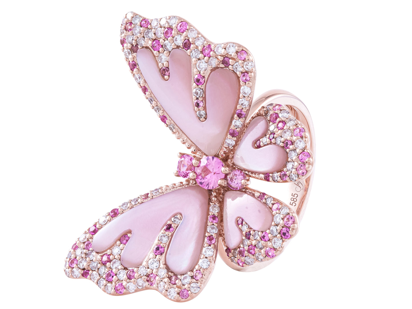 The Pink Sapphire Butterfly Ring