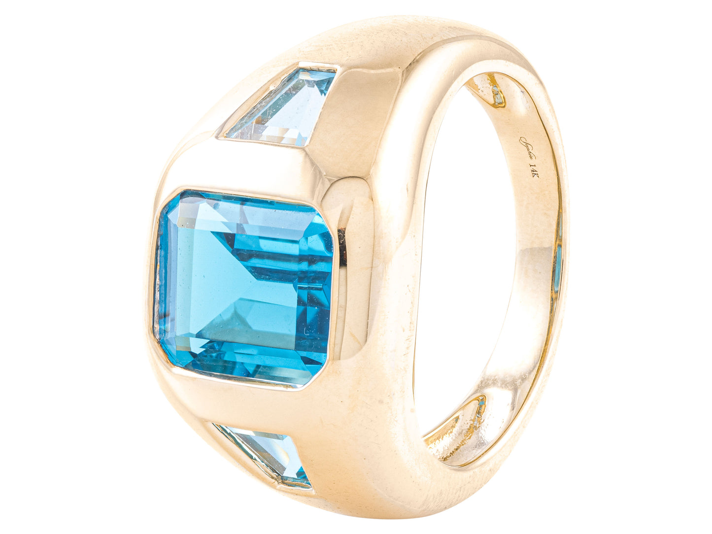 The Blue Topaz Signet Ring