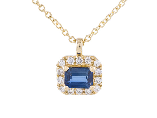 The Dainty Blue Sapphire & Diamond Necklace
