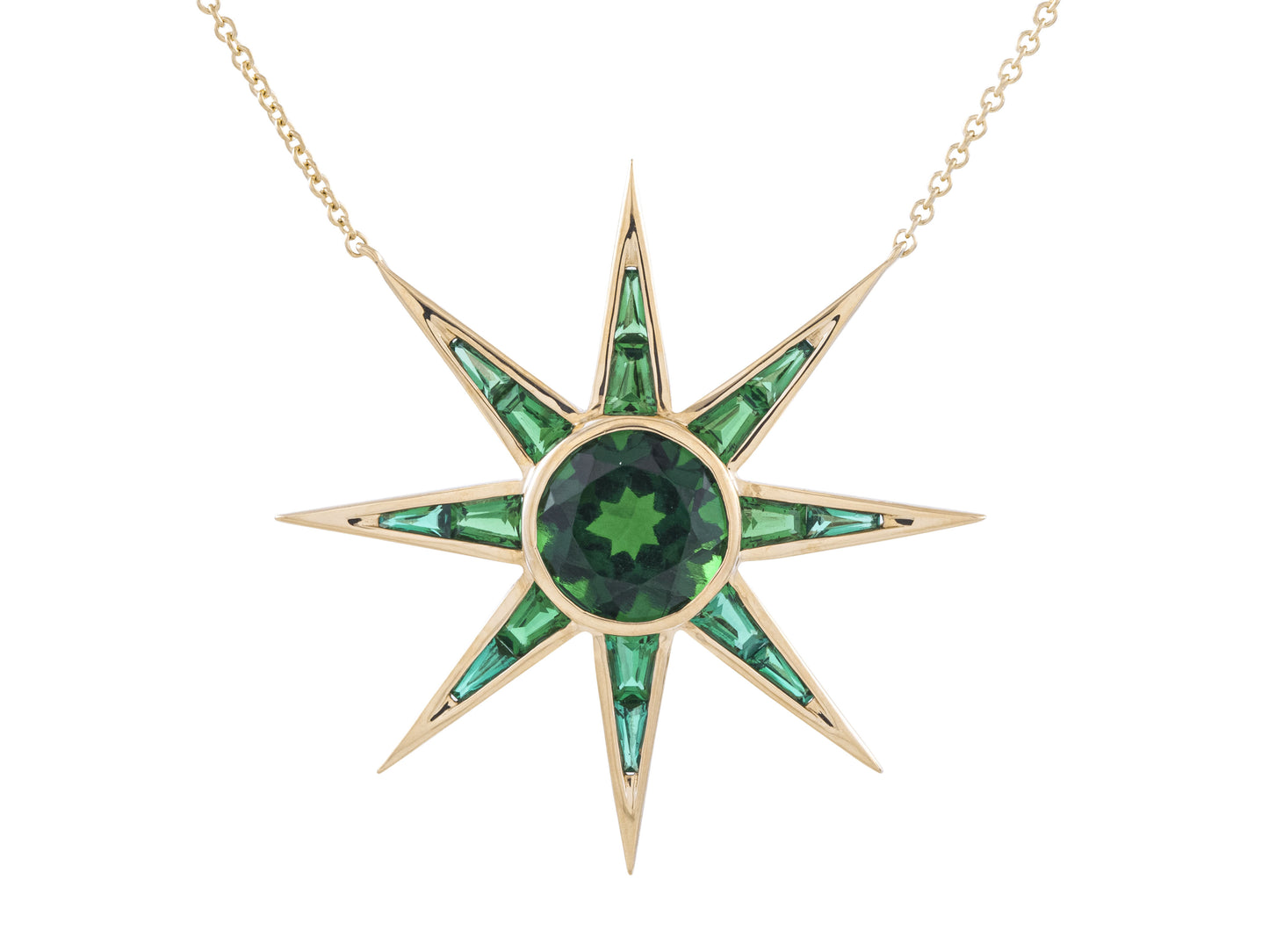 The Emerald Star Necklace