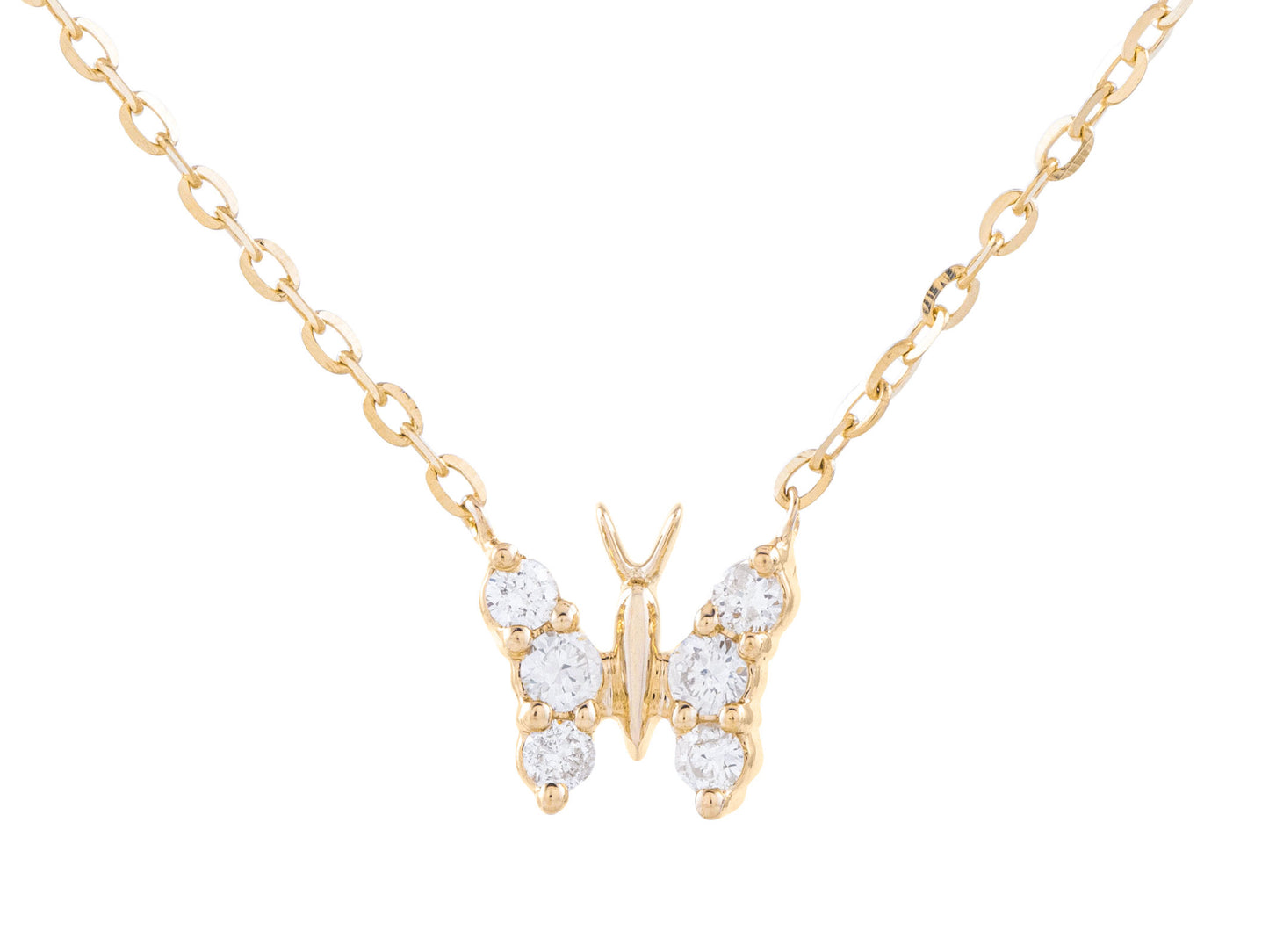 The Dainty Butterfly Diamond Necklace