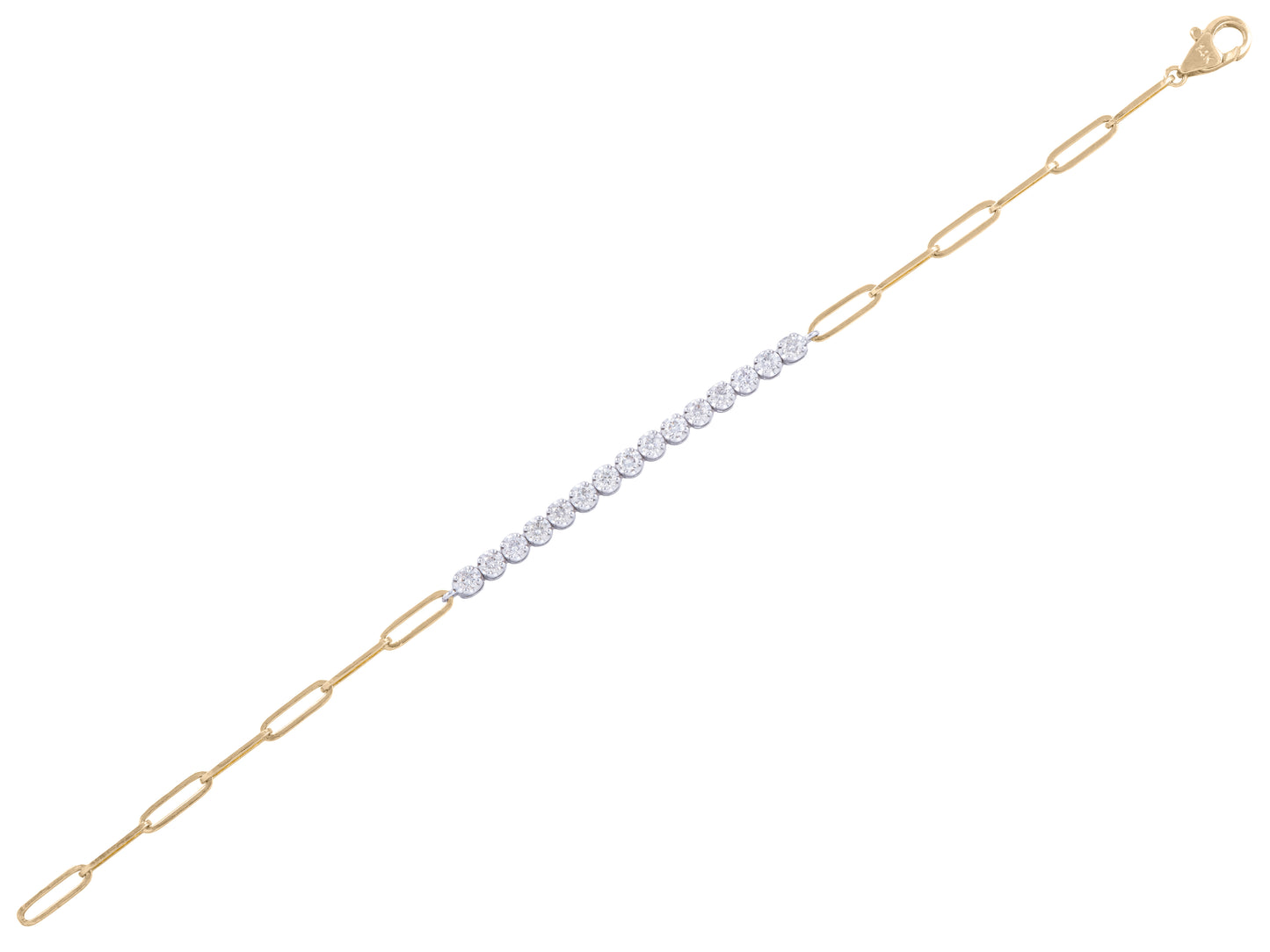 The Diamond Paperclip Bracelet