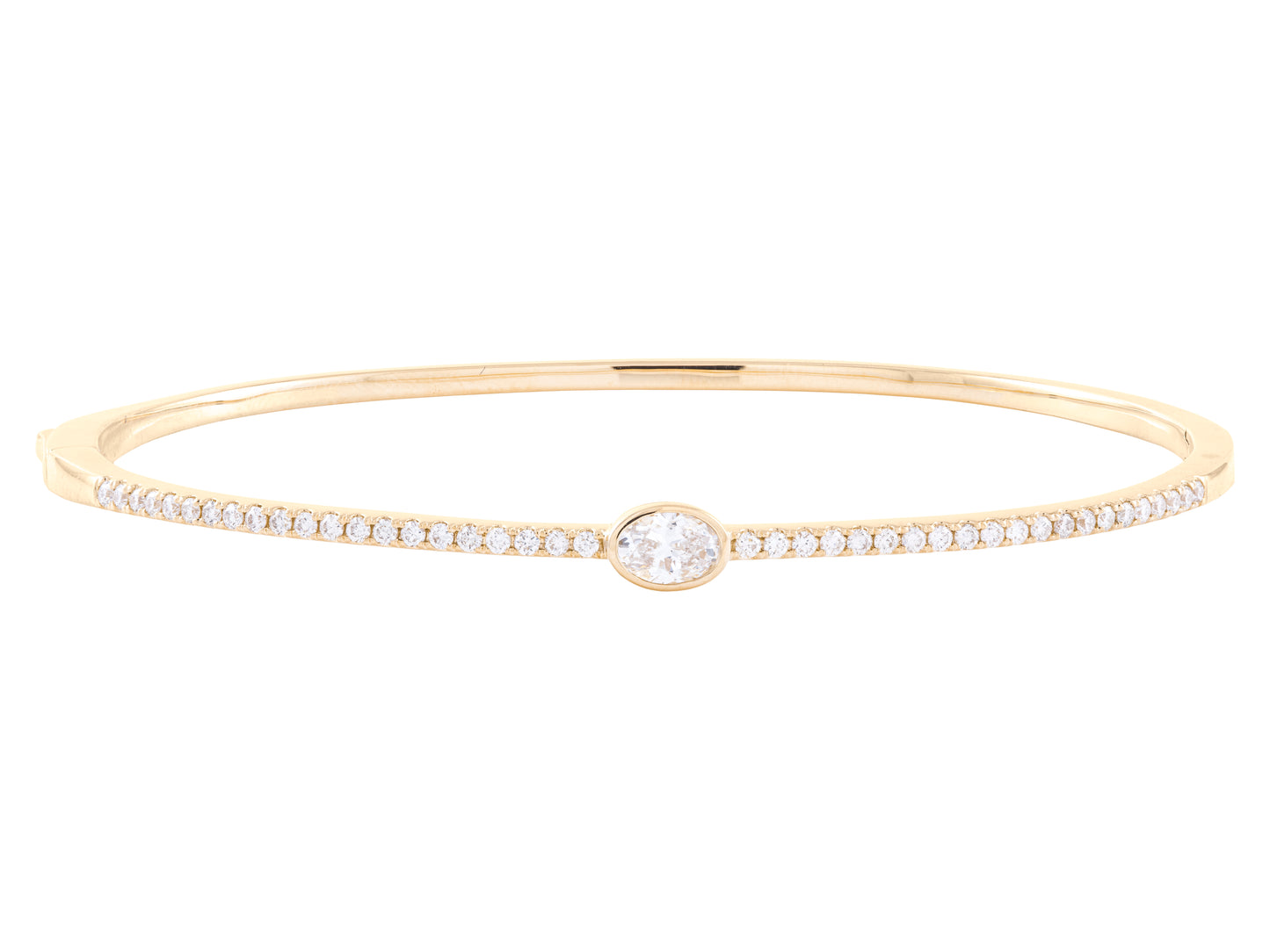 The Oval Diamond Bangle