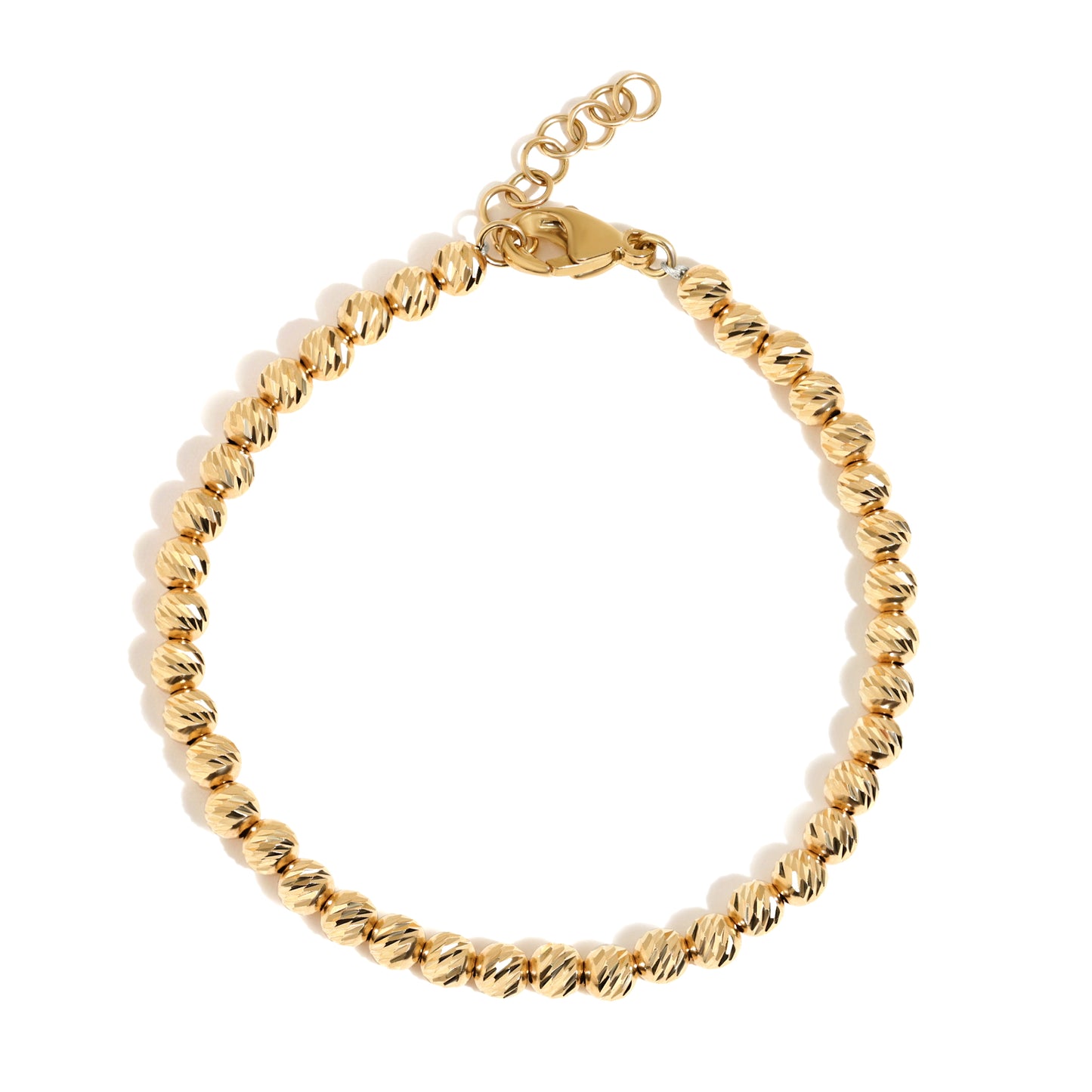 14K Yellow Gold Lydia Beaded Bracelet