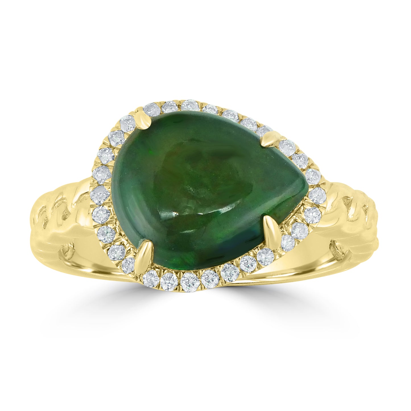 Kimmie Black Opal Ring