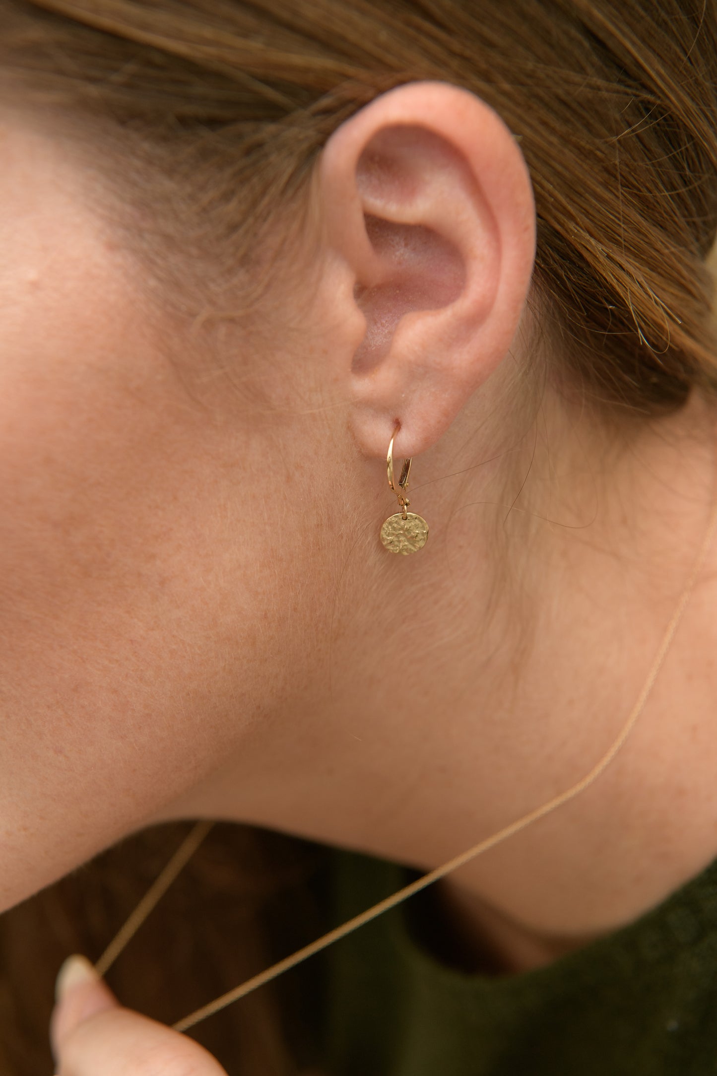 14K Yellow Gold Lexington Dangle Earrings