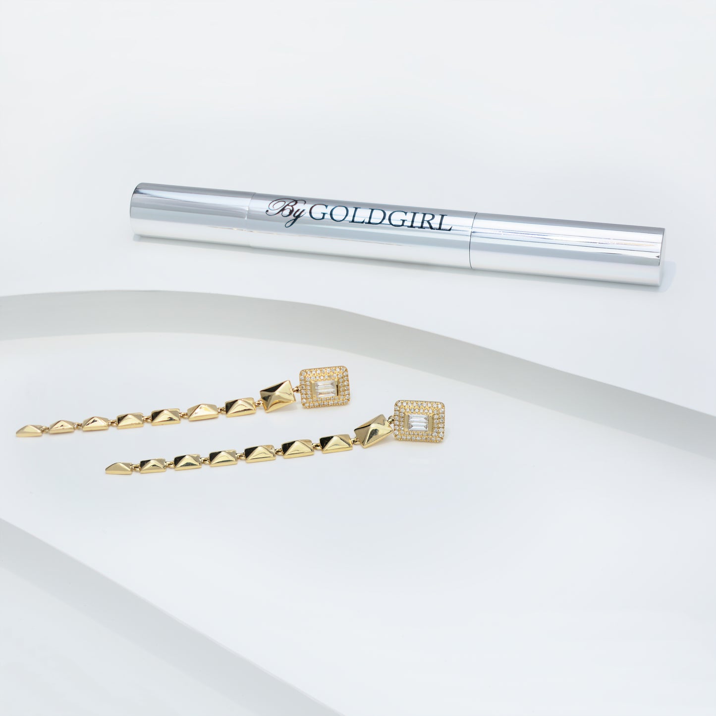 The 14K Yellow Gold Diamond GG Drop Earrings