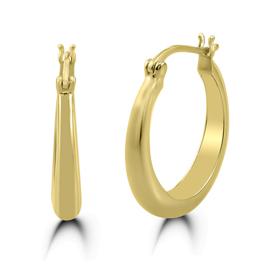 14K Yellow Gold Hoop Orchard Earrings