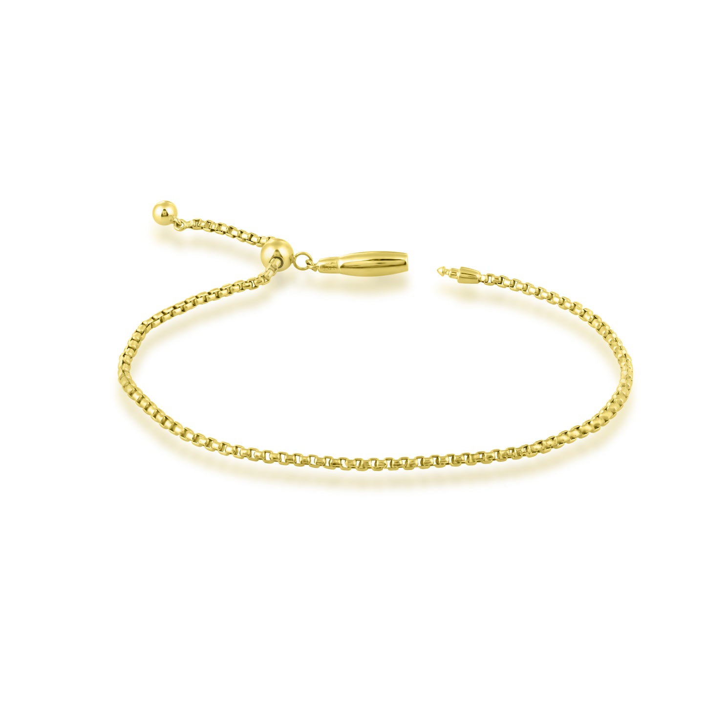 14K Yellow Gold Carmine Bolo Bracelet