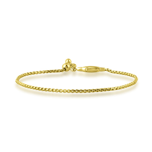14K Yellow Gold Carmine Bolo Bracelet