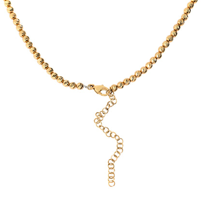 14K Yellow Gold Lydia Beaded Necklace