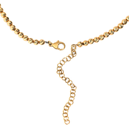 14K Yellow Gold Lydia Beaded Necklace