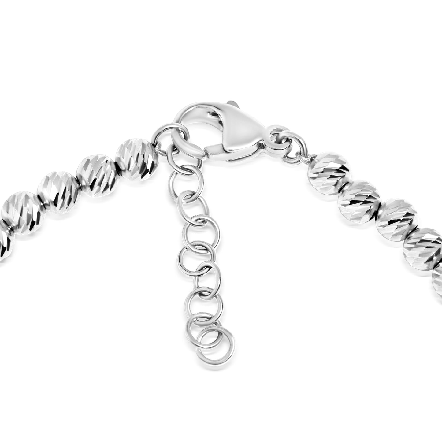 14K White Gold Lydia Beaded Necklace