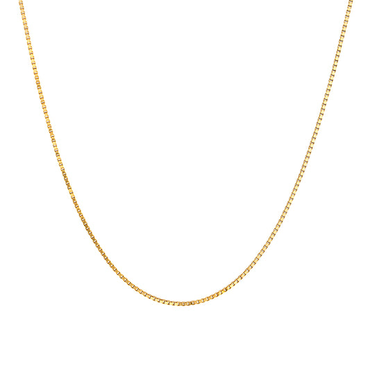 The 14K Yellow Gold Slight Shimmer Adjustable Bolo Necklace