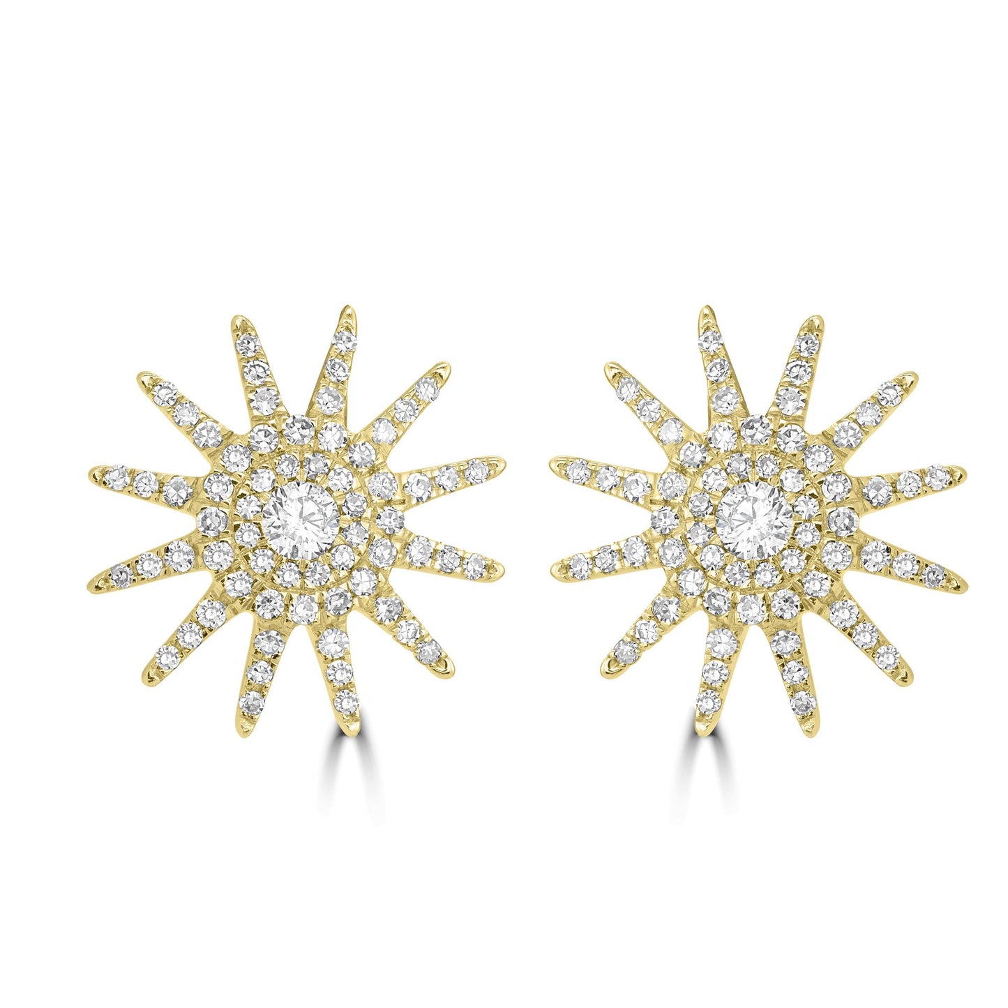 The Stardust Earrings-14K Yellow Gold with Diamonds