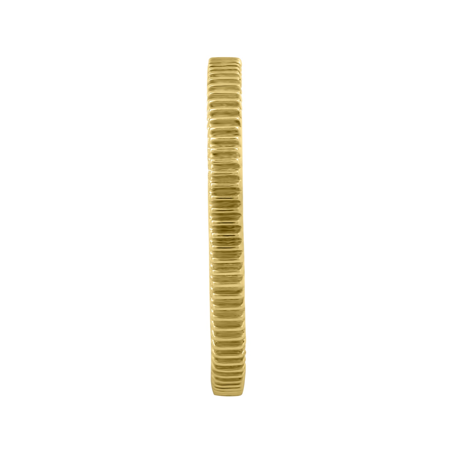 Ribbed Texture 14K Gold Ring