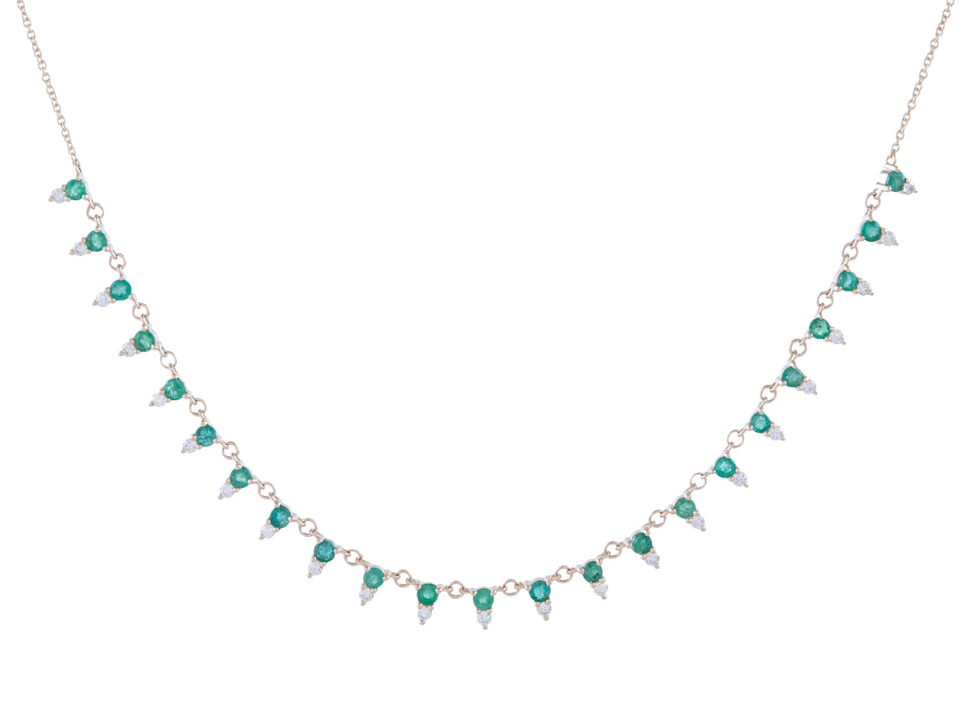The Esmeralda & Diamonds Necklace