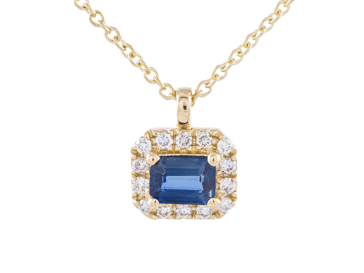 The Dainty Blue Sapphire & Diamond Necklace