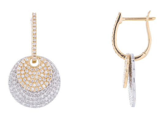 The Dancing Circles Diamond Earrings