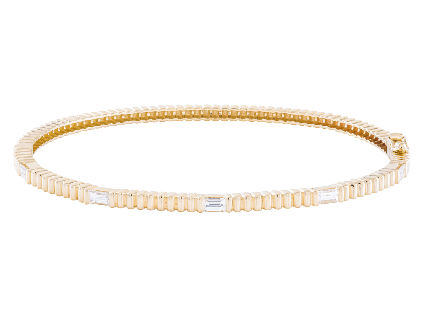 The 5 Baguette Diamond Bangle