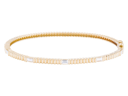 The 5 Baguette Diamond Bangle