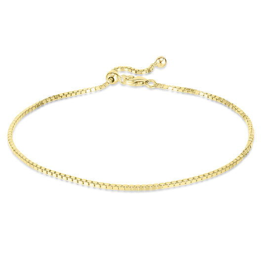 The Gold Slight Shimmer Adjustable Bolo Bracelet