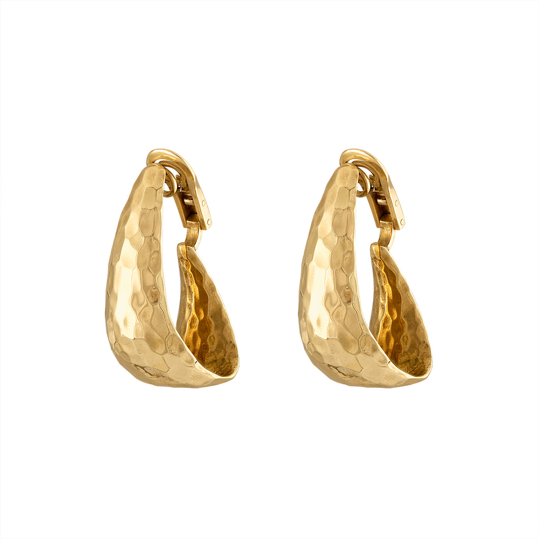 The Hammered Gold Earrings