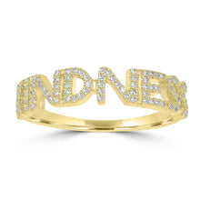 Load image into Gallery viewer, 14K Gold &amp; Diamond &quot;Kindness&quot; Ring
