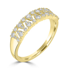 Load image into Gallery viewer, 14K Gold &amp; Diamond Open Work Ring
