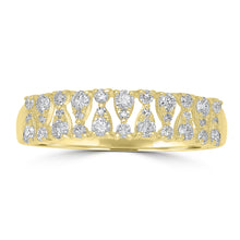Load image into Gallery viewer, 14K Gold &amp; Diamond Open Work Ring
