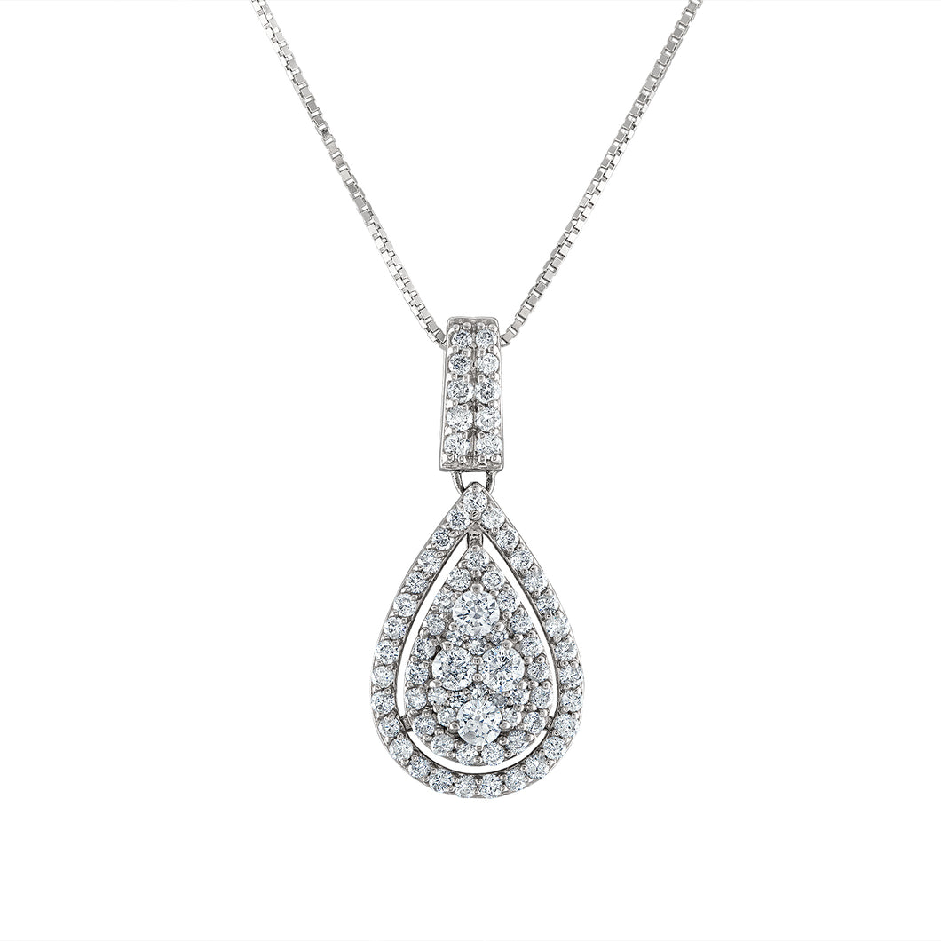 The Diamond Teardrop Necklace