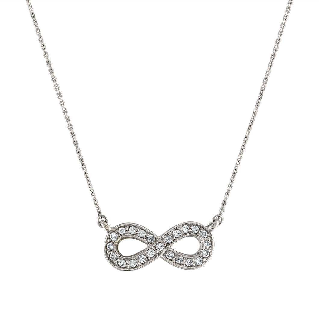 The Infinity & Diamonds Necklace