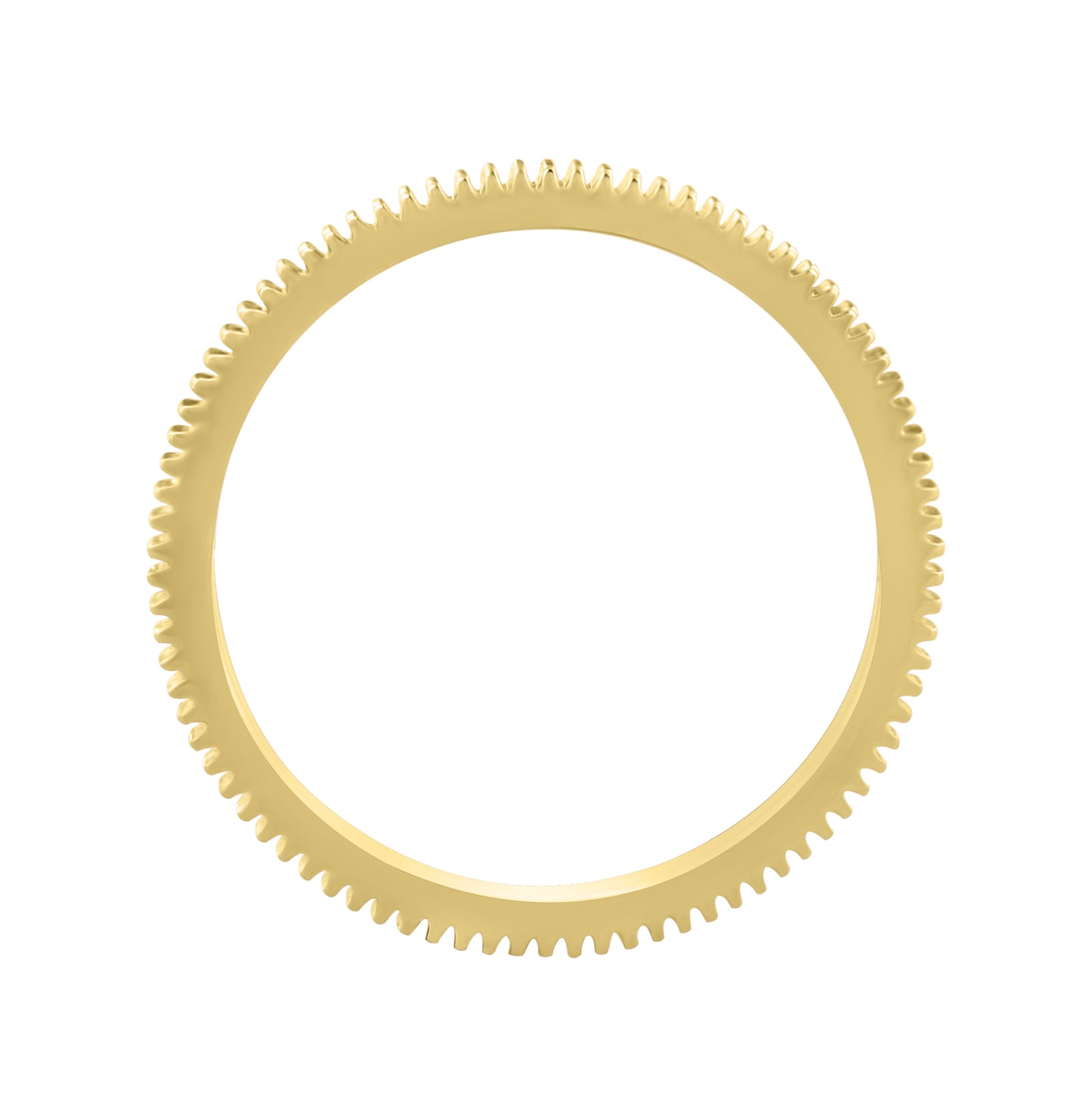 Ribbed Texture 14K Gold Ring