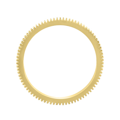 Ribbed Texture 14K Gold Ring