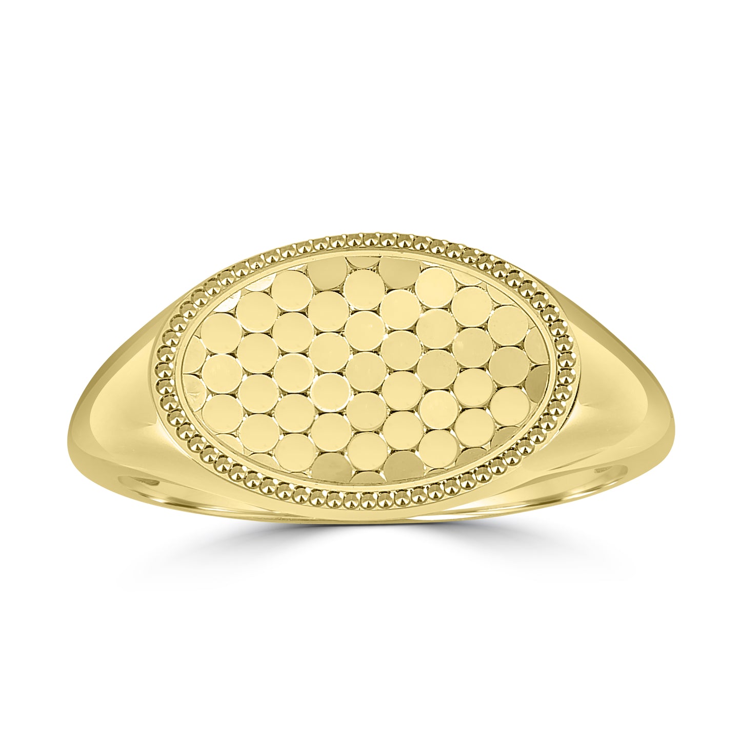 The Oval Shimmer Signet Ring