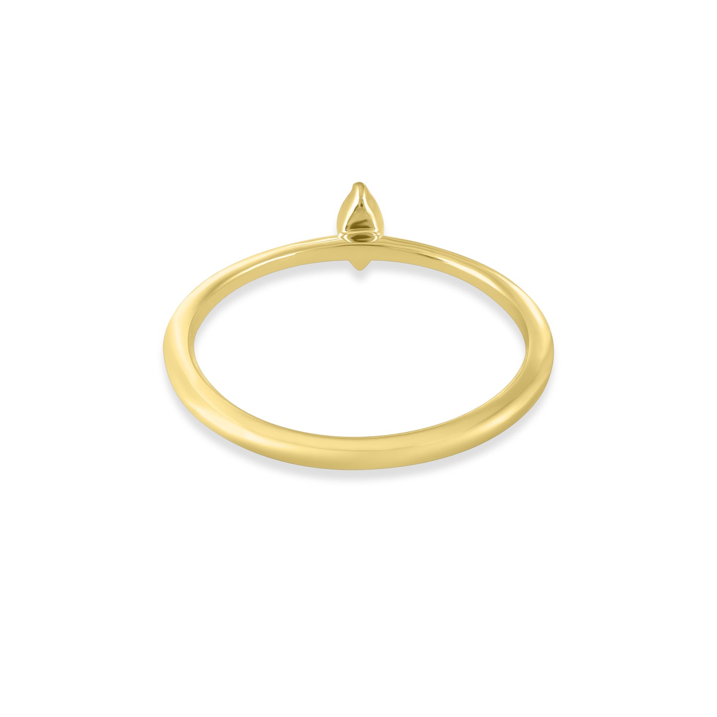 Small Oval 14K Gold & Diamond Ring