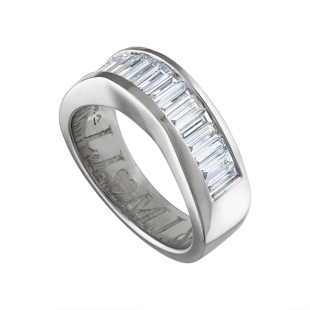 The Baguette Wave Ring