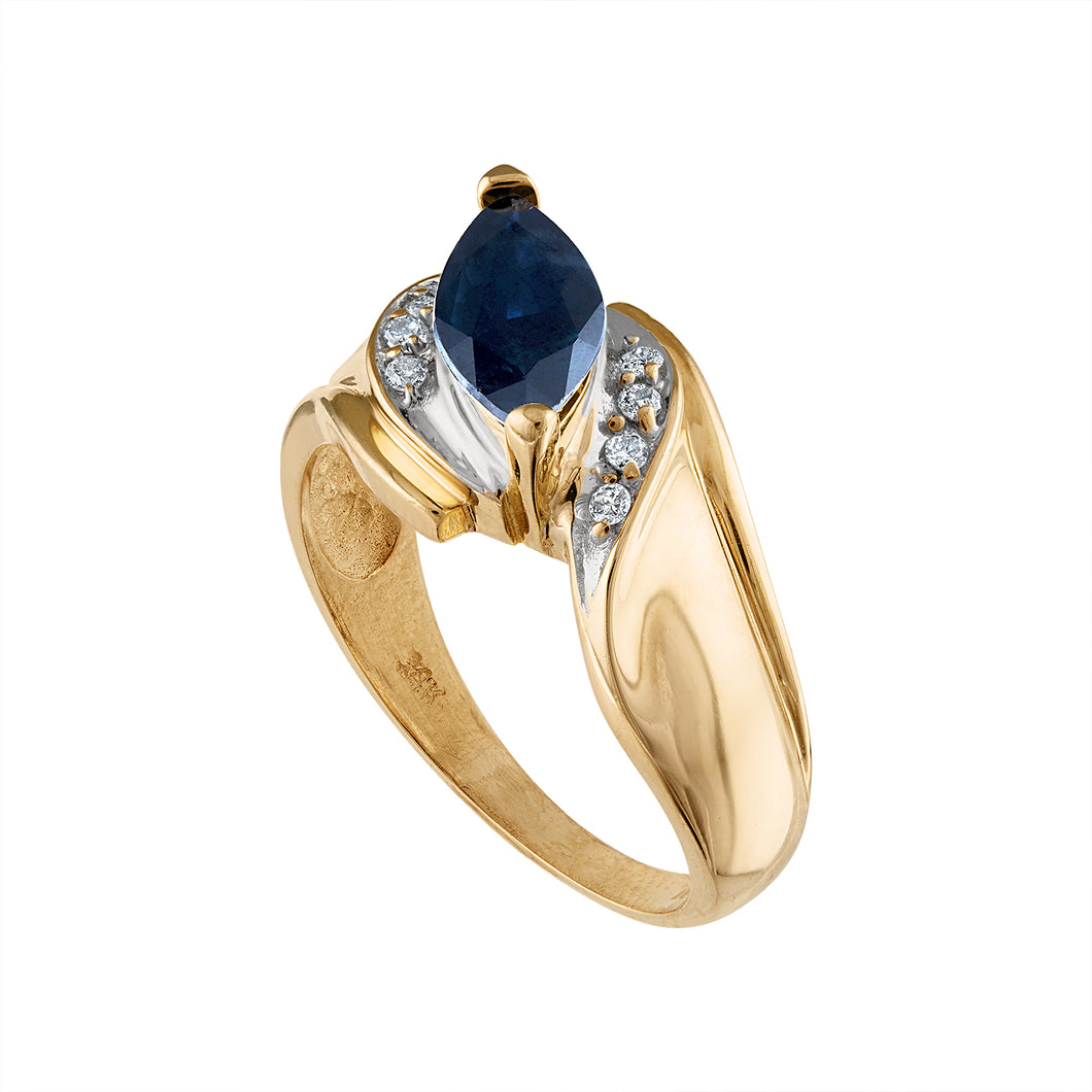 The Marquise Sapphire Ring