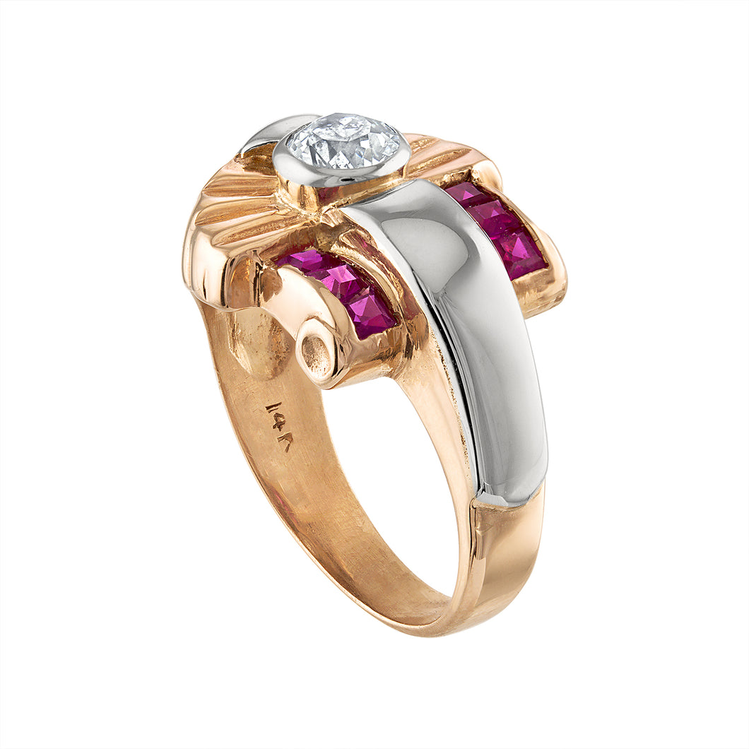 The Rubies & Retro Ring