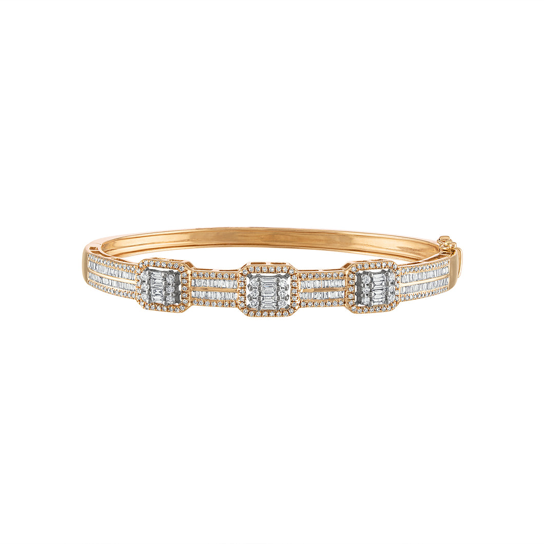 The Baguette & Diamond Bangle