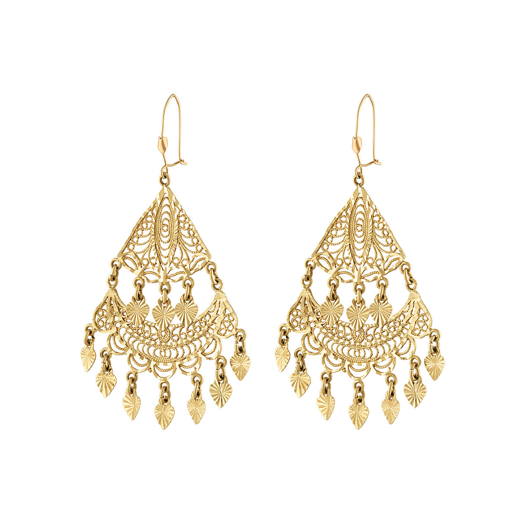 The Golden Chandelier Earrings