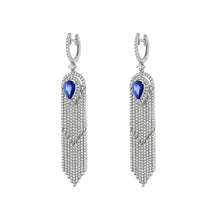 Load image into Gallery viewer, The Sapphire Chandelier Earrings
