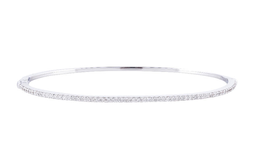 Thin 18K Diamond Bracelet